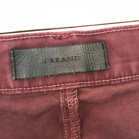 J Brand Tyler Slim Fit Stretch Jeans Cabernet Wash - Picture 7 of 8